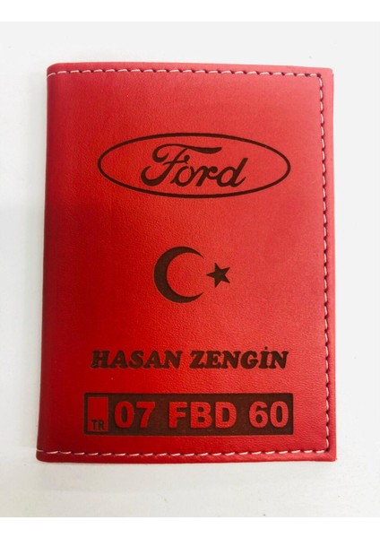 Isminize Özel Suni Deri Ruhsat Kabı- CTY04