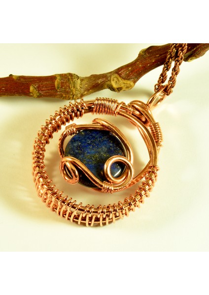 El Yapımı Lapis Lazuli Kristali Kolye