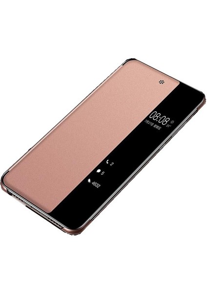 Huawei P20 Lite Kapaklı Kılıf Rose Gold