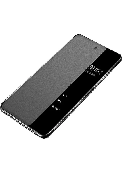 Huawei Y7 2019 Kapaklı Kılıf Siyah