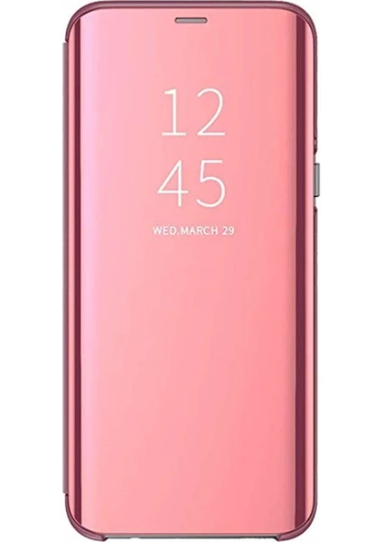 Samsung Galaxy A2 Core Kapaklı Kılıf Aynalı Rose Gold