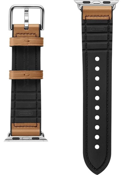 Apple Watch 42mm Seri 11/10 - 41mm Seri 9/8/7 - 40mm Seri SE2/SE/6/5/4 Kordon Kayış Band Retro Fit Brown - 061MP25077 fırsatları