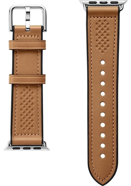 Apple Watch 42mm Seri 11/10 - 41mm Seri 9/8/7 - 40mm Seri SE2/SE/6/5/4 Kordon Kayış Band Retro Fit Brown - 061MP25077 indirimleri