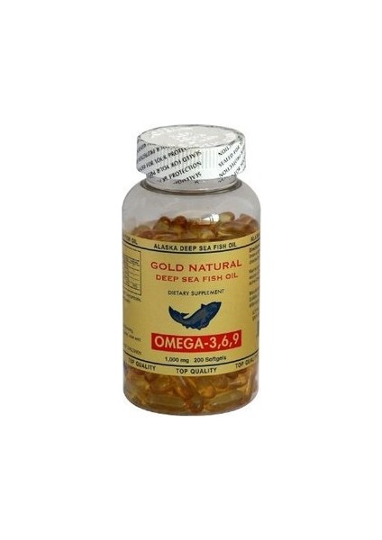 Omega 3-6-9 Balık Yağı 1000MG 200 Softgels