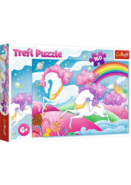 Puzzle Galloping Unicorns Trefl 160 Parça Puzzle