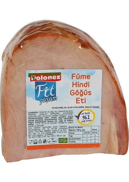 Füme Hindi Göğüs Eti 250 gr