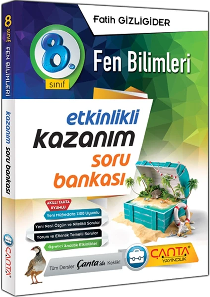 Çanta Yayınları 8. Sınıf Fen Bilimleri Etkinlikli Kazanım Soru Bankası