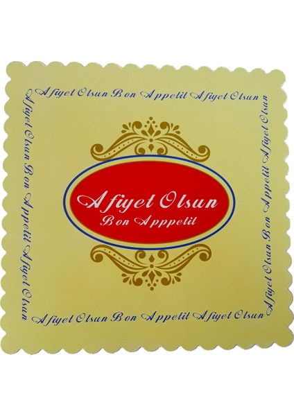 Yaşatan Karton Pasta Altlığı Sarı 23 x 23 cm (100 Adet) - 045