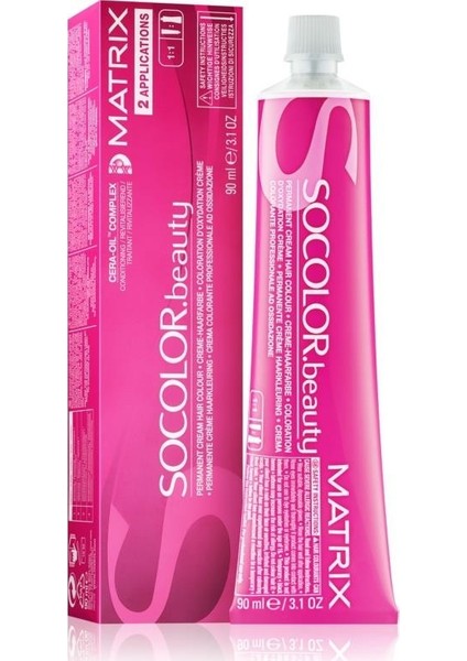 Loreal Matrix Socolor Beauty Cera Oil Complexe Saç Boyası 6 Sp Koyu Kumral Gümüş İnci 90ML 3474630606784