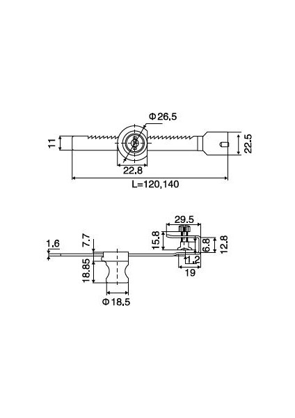 Cam Kilidi Sürme 140MM