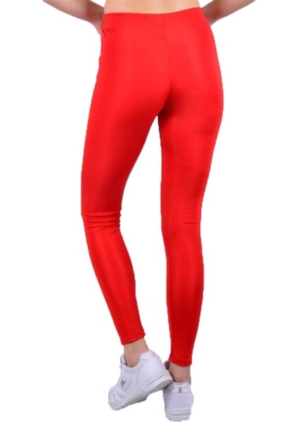 Kadın Düz Parlak Spor Tayt L - XL fiyatları