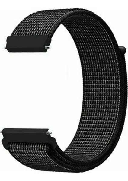Huawei Watch Gt 2 Pro 46 Mm İçin Uyumlu Spor Dokuma Kordon Reflector Black