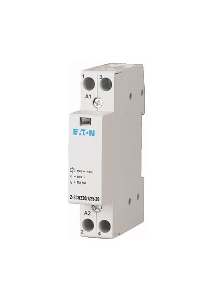 Modüler Kontaktör Ray Tipi 1 x 25 A Monofaze 2 No Eaton - 120853