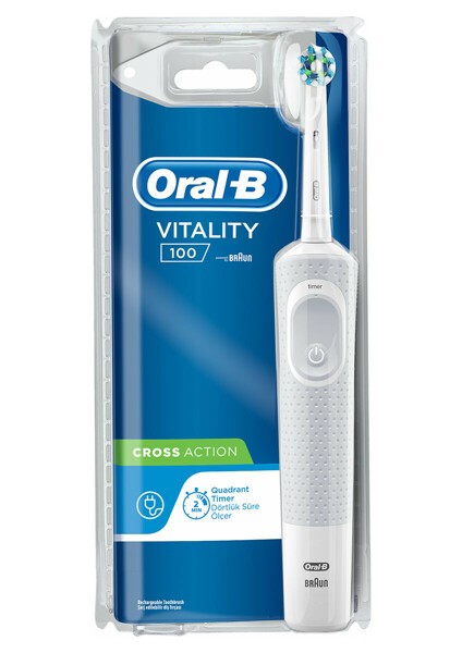 D100 Şarjlı White Crossaction Diş Fırçası