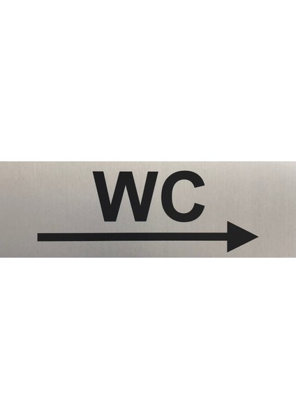 Se -Dizayn Wc Tuvalet Tabelası Kapı Yönlendirme Levhası 15 CM X 5 CM