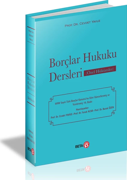 Borçlar Hukuku Dersleri Özel Hükümler