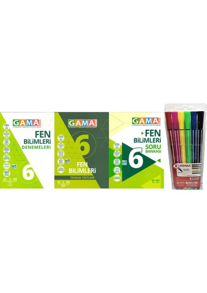 6. Sınıf Fen Bilimleri 3'lü Set