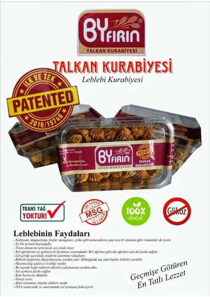 Talkan Leblebi Tozu Kurabiyesi Patentli 200 gr