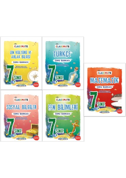 7. Sınıf Classmate Tüm Dersler Soru Bankası 5 Kitap