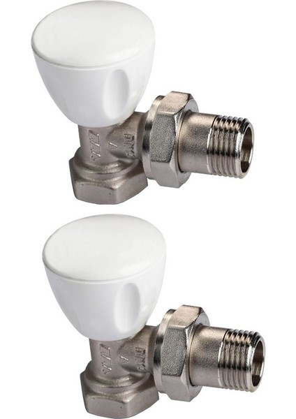 Eca 1/2 Rv3 Köşe Radyatör Vanası 2'li Paket