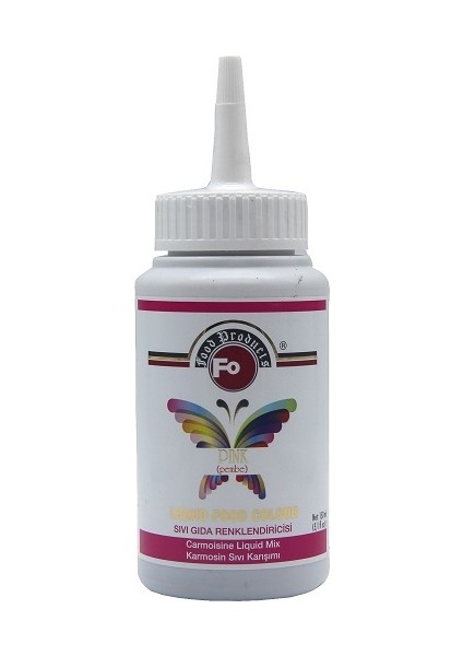 Pembe Sıvı Gıda Boyası 150 ml