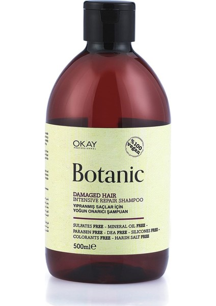 Botanic Yıpranmış Saçlar Için Yoğun Onarıcı Şampuan 500 ml