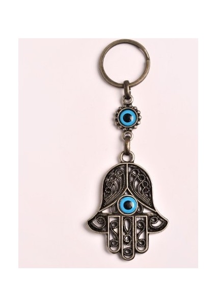 Nazar Boncuklu Fatma'nın Eli Tasarımlı Anahtarlık