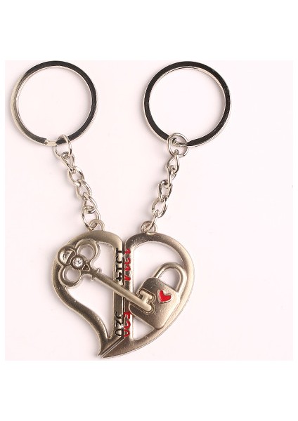 Anahtar-Kilit Tasarımlı Metal Anahtarlık