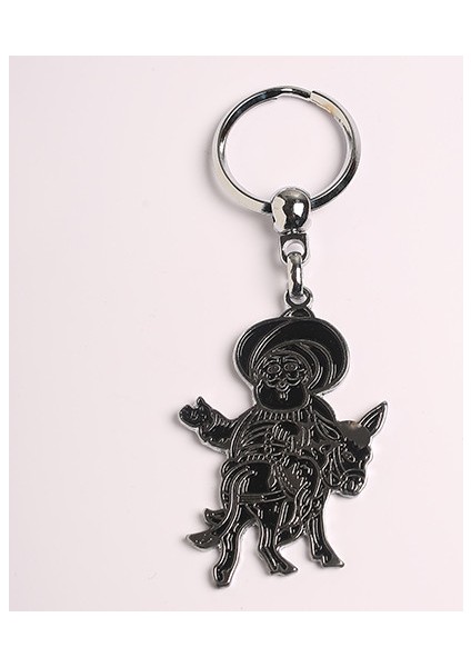 Nasrettin Hoca Figürlü Çelik Anahtarlık