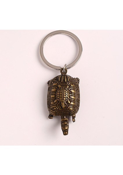 Bronz Timsah Figür Tasarımlı Metal Anahtarlık