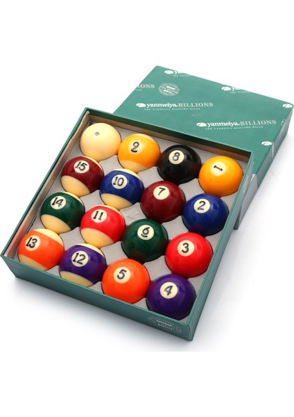 Yanmeiya Tv Fenolik Reçine Profesyonel Amerikan Bilardo Top Seti 57.2 mm