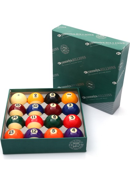 Yanmeiya Tv Fenolik Reçine Profesyonel Amerikan Bilardo Top Seti 57.2 mm