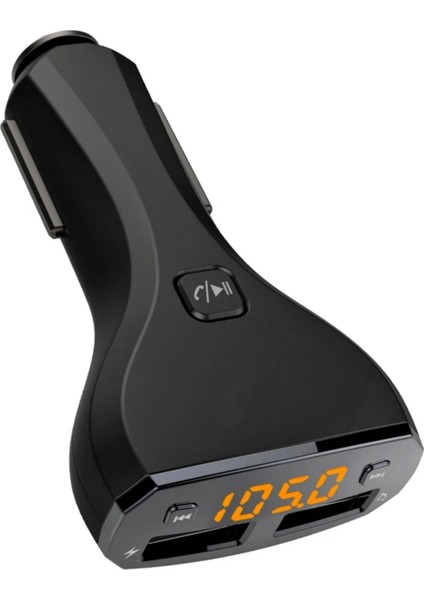 Linktech LCD Bluetooth Fm Transmitter 2,4 Mah Hızlı Şarj Destekli