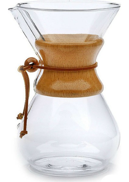 Borosilikat Cam (*chemex) Kahve Demleme Sürahi-Karaf 600 ml - 4 Cup Coffee Pot