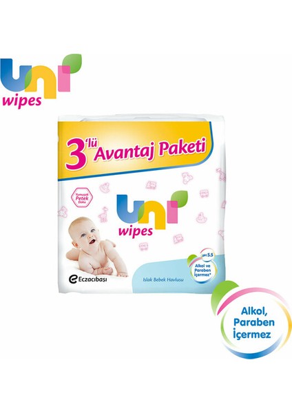 Uni Wipes 3'lü Paket