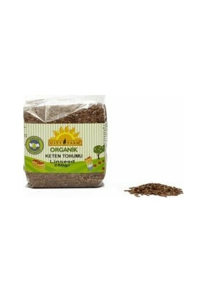 City Farm Organik Keten Tohumu 250 gr