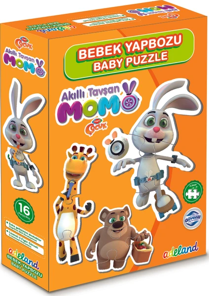 TRT Çocuk Tavşan Momo Baby Puzzle