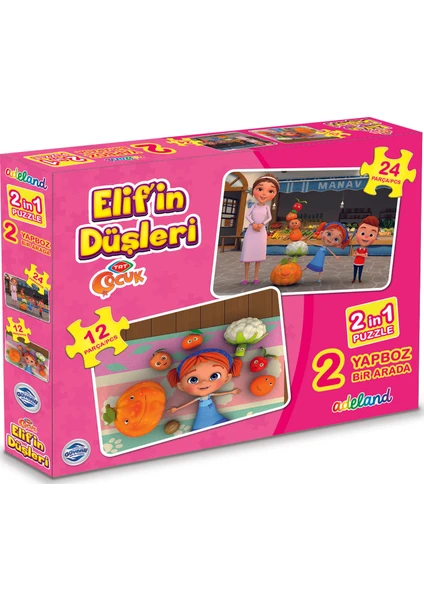 TRT Çocuk Elif'in Düşleri 2 In 1 Puzzle