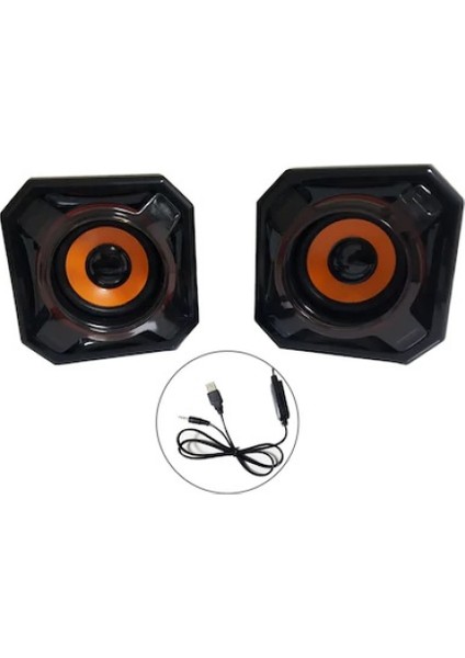 e SPV910 5W Güçlü Ses Extra Bass Hoparlör Speaker 1+1