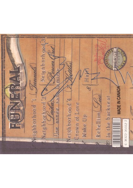 Arcade Fire ‎– Funeral CD