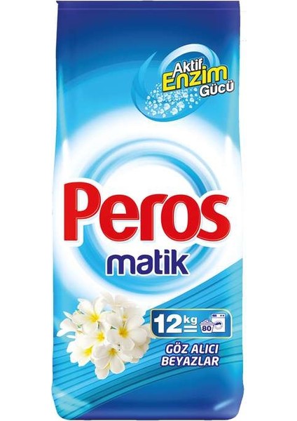 Matik 12 kg Çamaşır Makinesi Deterjanı Beyaz