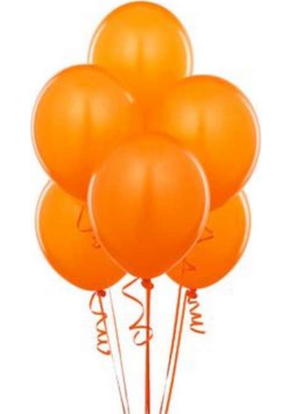 Turuncu Latex Balon (50 Adet)