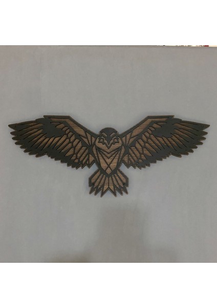 Dekoratif Ahşap Kartal Tablosu 68 x 30 cm
