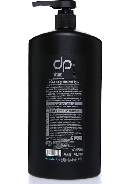 Dp Şampuan 1000 Ml Siyah Mentollü