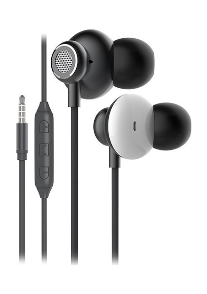 SN-X03 Arcus Telefon Uyumlu Gri Kulak İçi Mikrofonlu Kulaklık