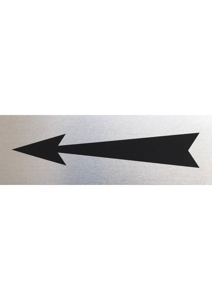 Se -Dizayn Sol Yönünde Ok İşaret Tabelası Kapı Yönlendirme Levhası 15 CM X 5 CM