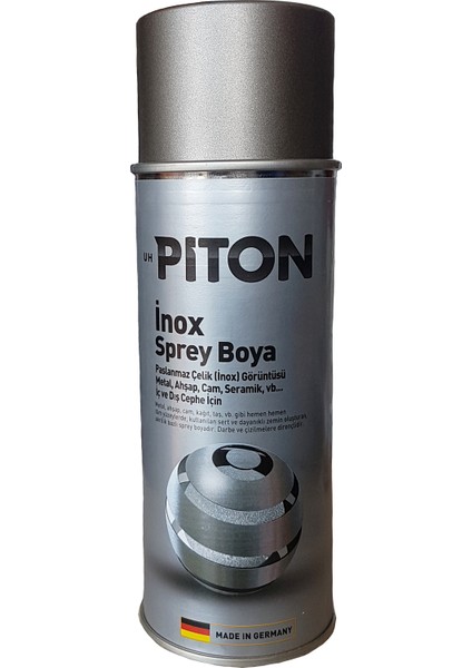 Paslanmaz Çelik - Inox - Sprey Boya 400 ml