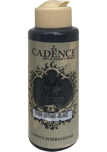 Style Matt Akrilik Boya 120 ml S9060 Siyah