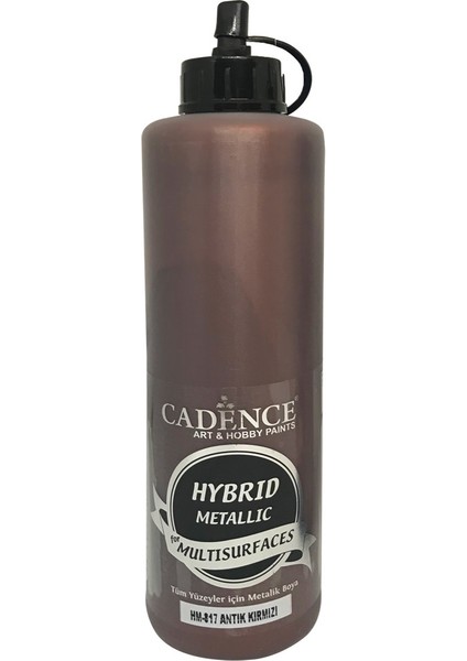 Hibrit Metalik Boya 500 ml HM817 Antik Kırmızı
