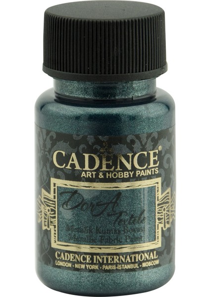 Dora Textile Metalik Kumaş Boyası 50 ml 1140 Petrol